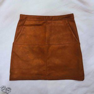 Buttery Soft Tan Skirt ~ With Pockets